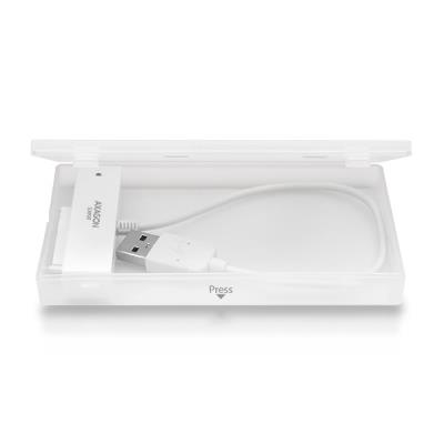 AXAGON pouzdro na 2,5" disk / ADSA-1S / USB 2.0 / SATA / USB-A / bílé