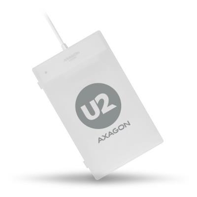 AXAGON pouzdro na 2,5" disk / ADSA-1S / USB 2.0 / SATA / USB-A / bílé