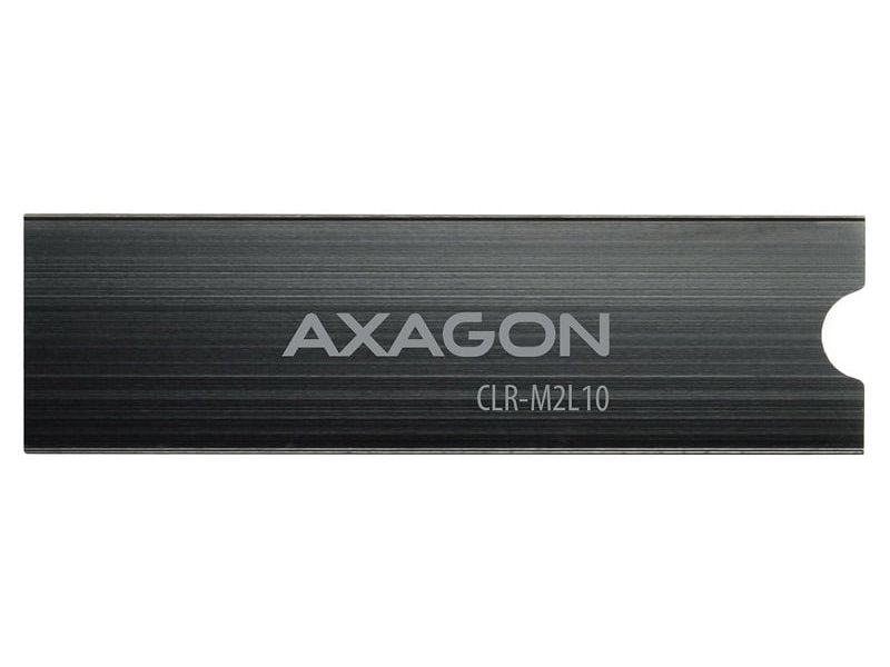 AXAGON hliníkový pasivní chladič pro M.2 SSD / CLR-M2L10 / 2280 / výška chladiče 10mm