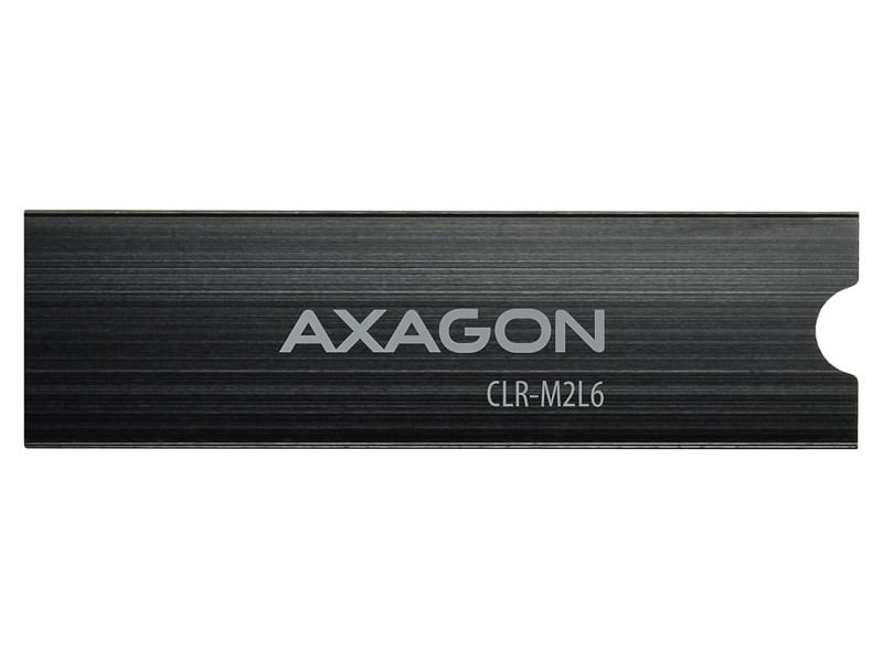 AXAGON hliníkový pasivní chladič pro M.2 SSD / CLR-M2L6 / 2280 / výška chladiče 6mm