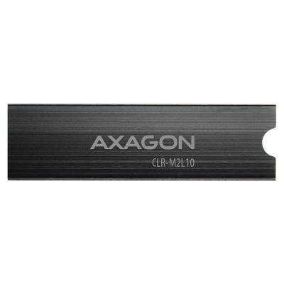 AXAGON hliníkový pasivní chladič pro M.2 SSD / CLR-M2L10 / 2280 / výška chladiče 10mm