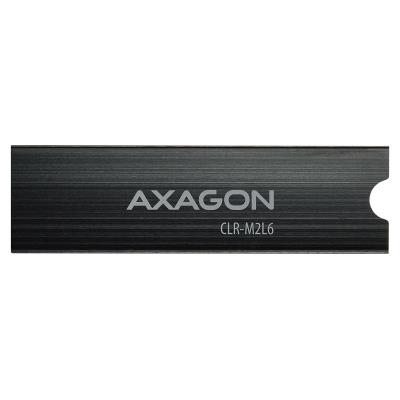 AXAGON hliníkový pasivní chladič pro M.2 SSD / CLR-M2L6 / 2280 / výška chladiče 6mm