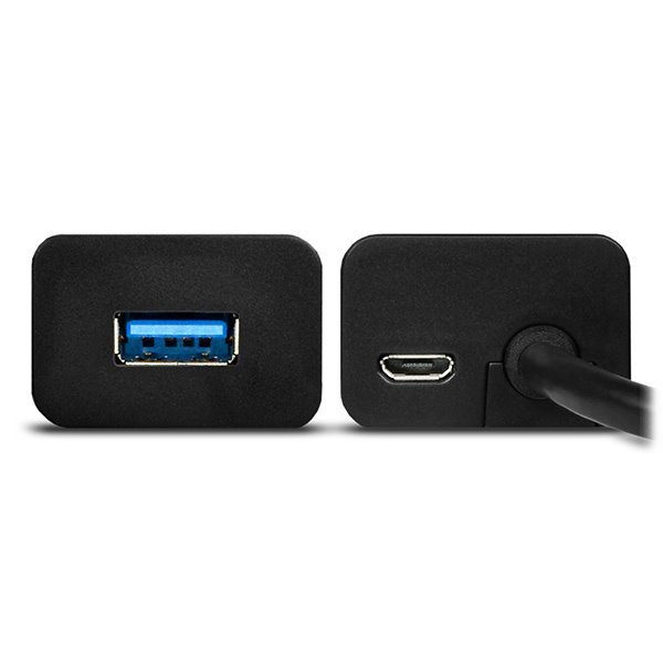 AXAGON hub USB-A / HUE-S2BL / USB 3.2 Gen1 / 4x USB-A / MicroUSB / 1,2m