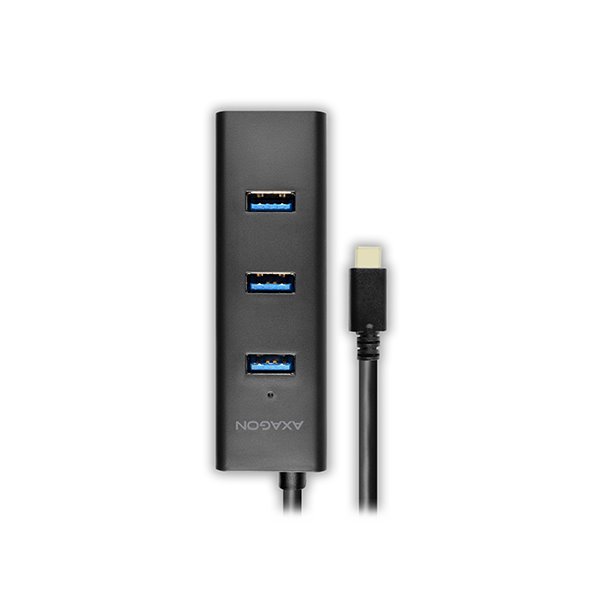AXAGON hub USB-C / HUE-S2C / USB 3.2 Gen1 / 4x USB-A / MicroUSB / 0,4m
