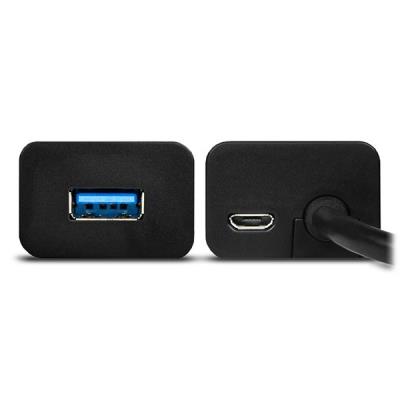 AXAGON hub USB-A / HUE-S2B / USB 3.2 Gen1 / 4x USB-A / MicroUSB / 0,3m