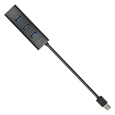 AXAGON hub USB-A / HUE-S2B / USB 3.2 Gen1 / 4x USB-A / MicroUSB / 0,3m