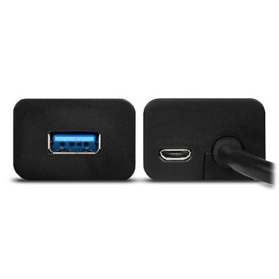 AXAGON hub USB-A / HUE-S2BL / USB 3.2 Gen1 / 4x USB-A / MicroUSB / 1,2m