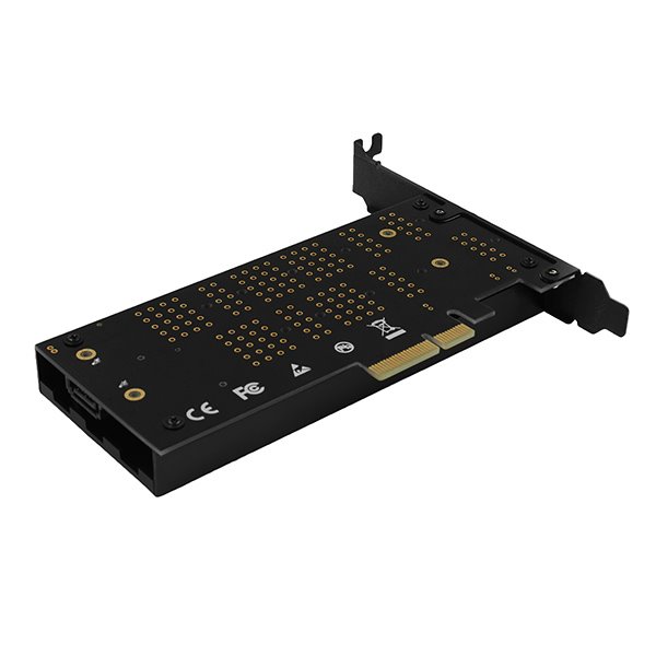AXAGON slot adaptér do PCIe x4 na M.2 NVMe M-KEY nebo SATA B-KEY vč. chladiče / PCEM2-DC / low-profile