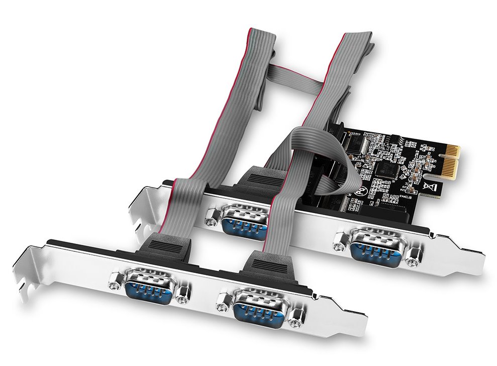 AXAGON PCIe řadič 4x sériový port (RS-232) / PCEA-S4N / 250 kbps / LP bracket