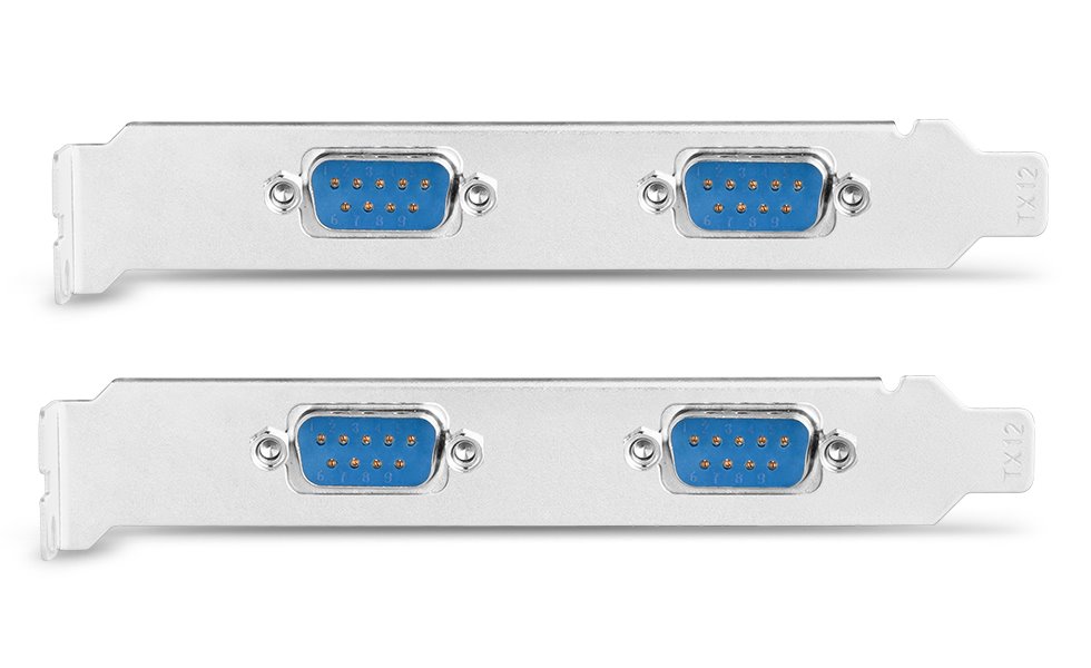 AXAGON PCIe řadič 4x sériový port (RS-232) / PCEA-S4N / 250 kbps / LP bracket