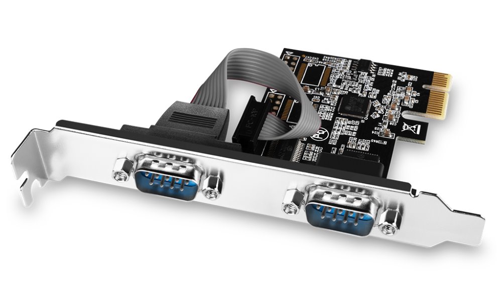 AXAGON PCIe řadič 2x sériový port (RS-232) / PCEA-S2N / 250 kbps / LP bracket