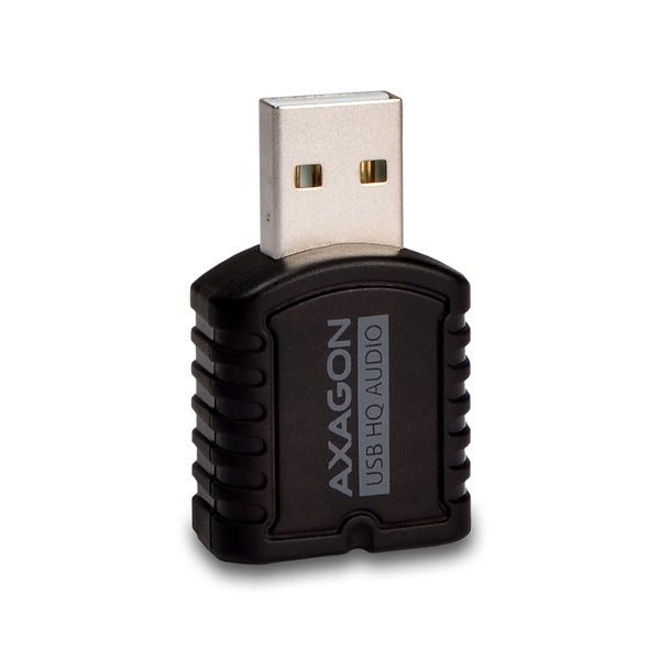 AXAGON zvukový mini USB HQ adaptér / ADA-17 / USB 2.0 / černý