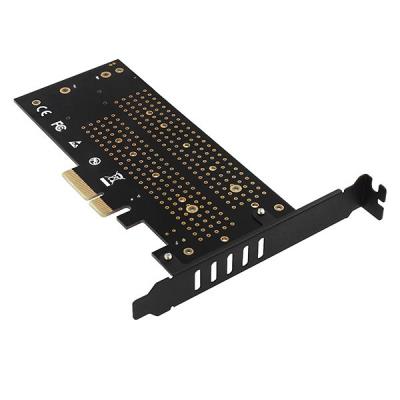 AXAGON slot adaptér do PCIe x4 na M.2 NVMe M-KEY nebo SATA B-KEY vč. chladiče / PCEM2-DC / low-profile