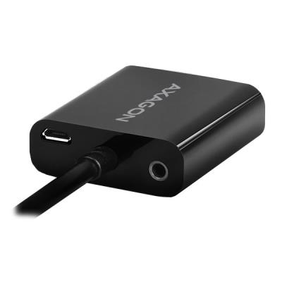 AXAGON adaptér z HDMI na VGA / RVH-VGAN / FullHD / audio jack / micro USB / 0,2m