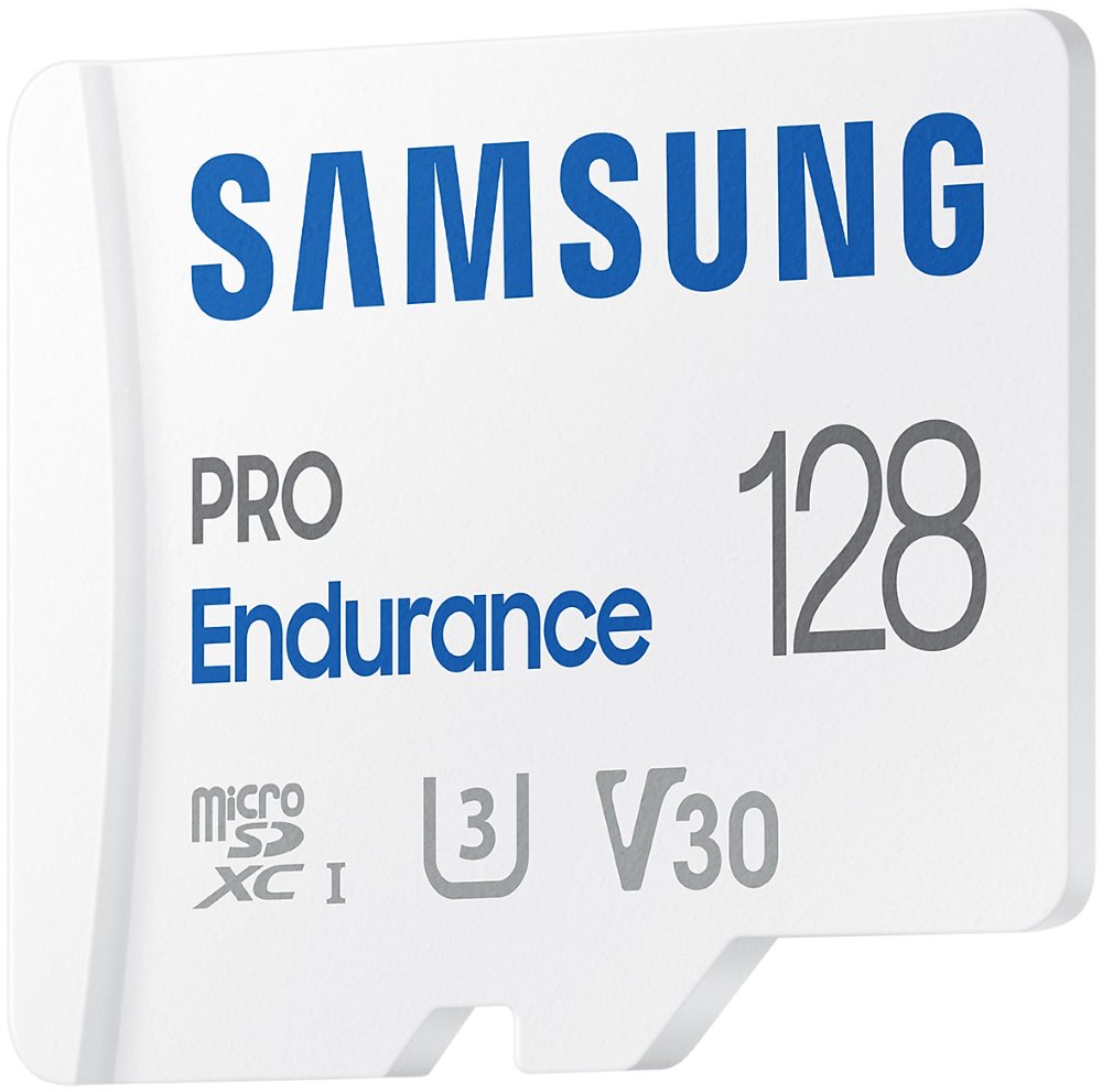 SAMSUNG PRO Endurance MicroSDXC 128GB + SD Adaptér / CL 10 UHS-I U3 / V30