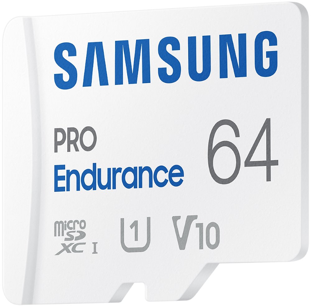 SAMSUNG PRO Endurance MicroSDHC 64GB + SD Adaptér / CL10 UHS-I U1 / V10