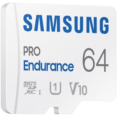 SAMSUNG PRO Endurance MicroSDHC 64GB + SD Adaptér / CL10 UHS-I U1 / V10