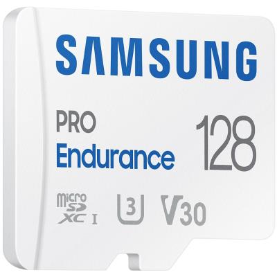 SAMSUNG PRO Endurance MicroSDXC 128GB + SD Adaptér / CL 10 UHS-I U3 / V30