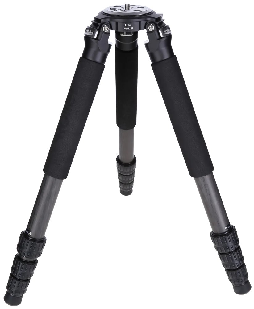 Rollei Stativ Rock Solid Tripod Alpha Mark III/ Zátěž 30kg/ Vytažený 167.5 cm/ Karbon