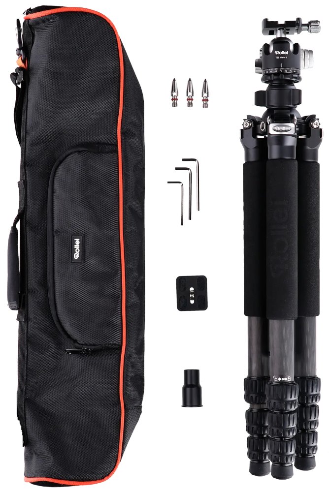 Rollei Stativ Rock Solid Tripod Beta Mark III/ Zátěž 24kg/ Vytažený 178.5 cm/ Karbon