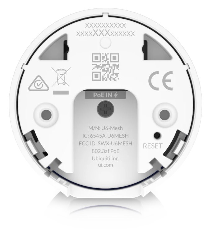 Ubiquiti UniFi 6 Mesh - Wi-Fi 6 AP, 2.4/5GHz, až 5.3 Gbps, 1x GbE, vnitřní/venkovní, PoE