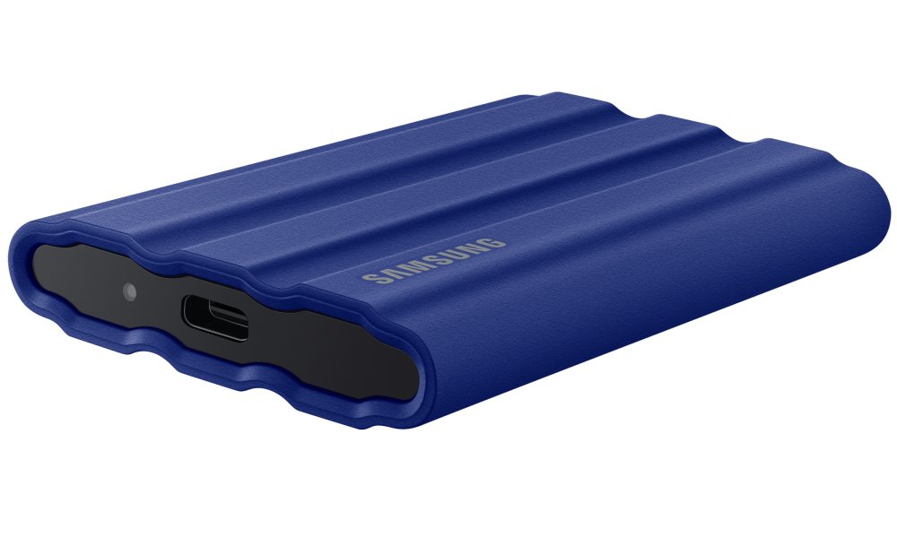 SAMSUNG Portable SSD T7 Shield 2TB / USB 3.2 Gen 2 / USB-C / Externí / Modrý