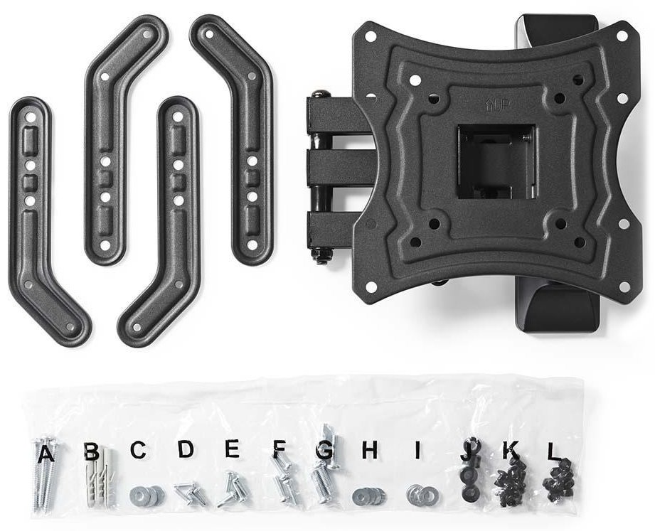 NEDIS nástěnný držák pro LCD a TV/ 23 - 55 "/ nosnost 30 kg/ náklon ± 20°/ otáčení 180°/ kloubový (3 klouby)