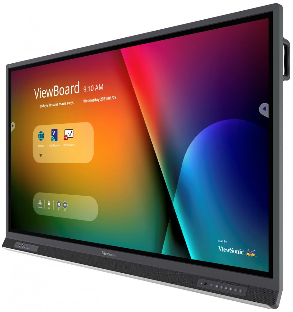 ViewSonic Flat Touch Display IFP6552-1B/ 65"/ UHD / 16/7 /400cd / Android 8-64/ OPS/ HDMI/ VGA/ DP/ HDMIout/ USB-C