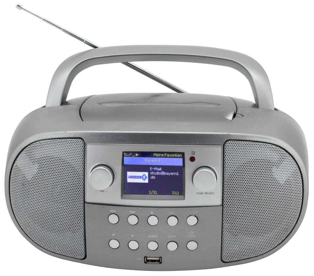 Soundmaster SCD7600TI/ DAB+/ Internet Wi-Fi rádio/ BT/ CD/ MP3/ LCD/ RDS/ USB/ AUX IN/ Stříbrný