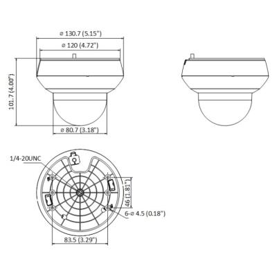 HiLook Powered by HIKVISION/ PTZ-N2404I-DE3(F)/ 4Mpix/ objektiv 4x/ H.265+/ IP66+IK10/ IR 20m