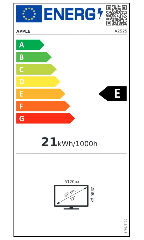 Apple Studio Display 5K 27'' Standardní sklo, Vesa mount