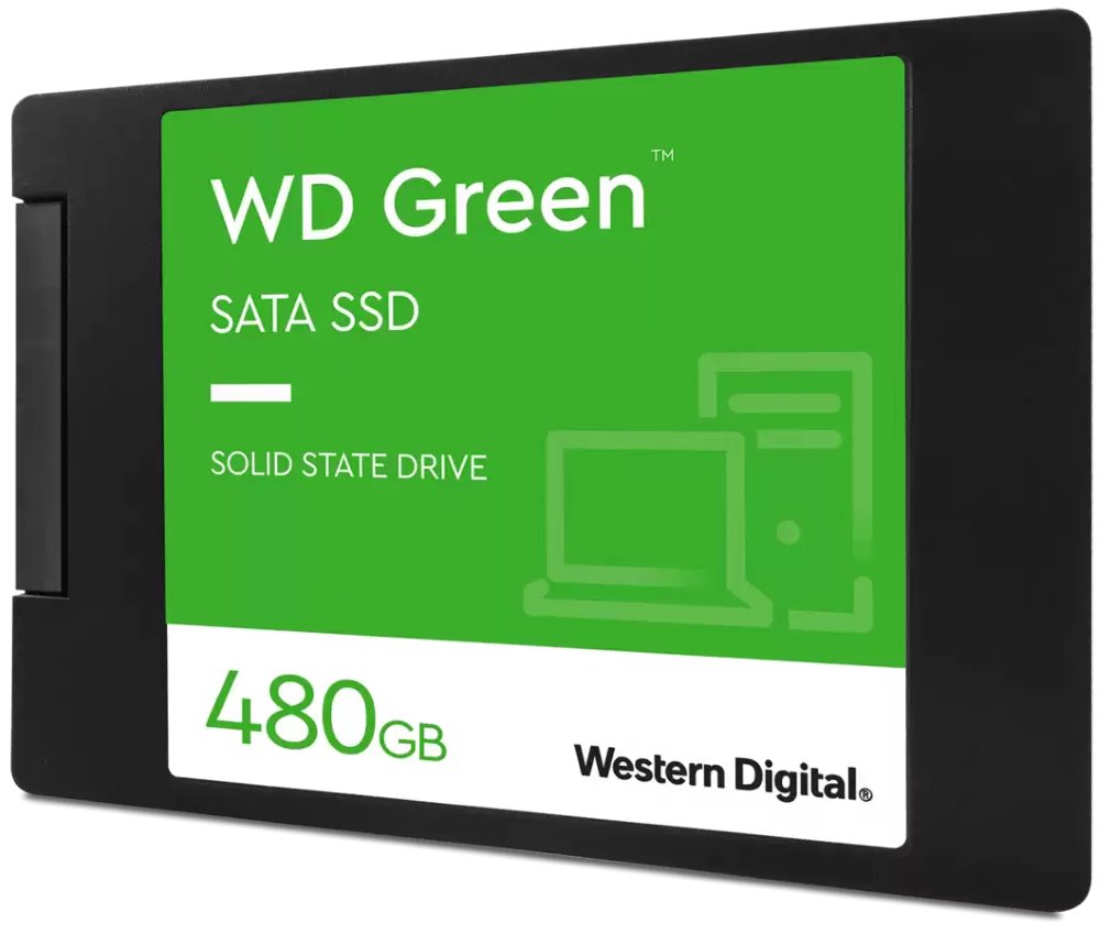 WD SSD GREEN 480GB / WDS480G3G0A / SATA III / Interní 2,5" / 7mm
