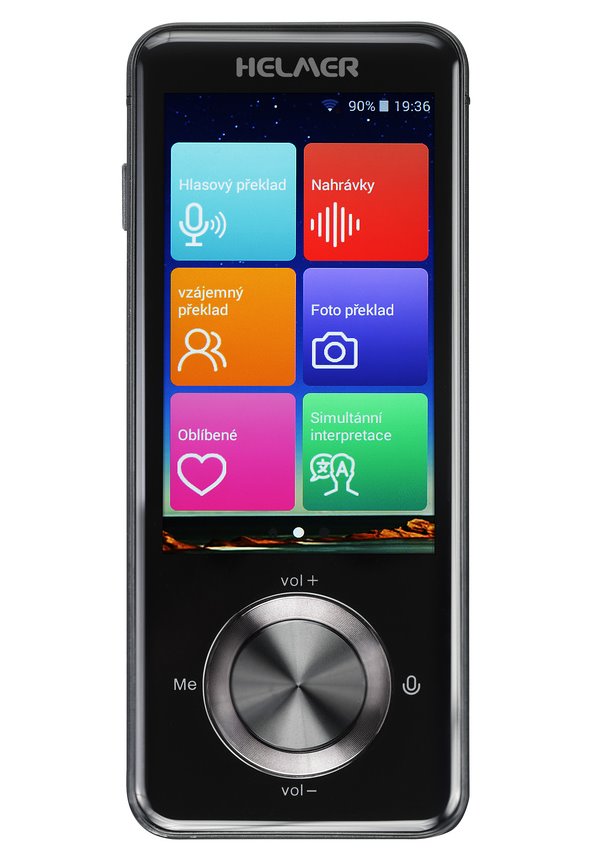 HELMER OTR 211 inteligentní hlasový překladač z/do češtiny, angličtiny, ukrajinštiny a více než 100 dalších jazyků