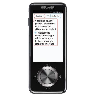HELMER OTR 211 inteligentní hlasový překladač z/do češtiny, angličtiny, ukrajinštiny a více než 100 dalších jazyků