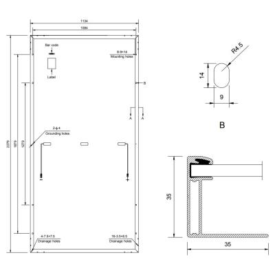 Solarmi solární panel Amerisolar Mono 550 Wp černý 144 článků, AS-7M144-HC, (MPPT 42V)
