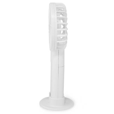 NEDIS ruční ventilátor/ průměr 6 cm/ výkon 0,9 W/ 2 rychlosti/ plast/ bílý