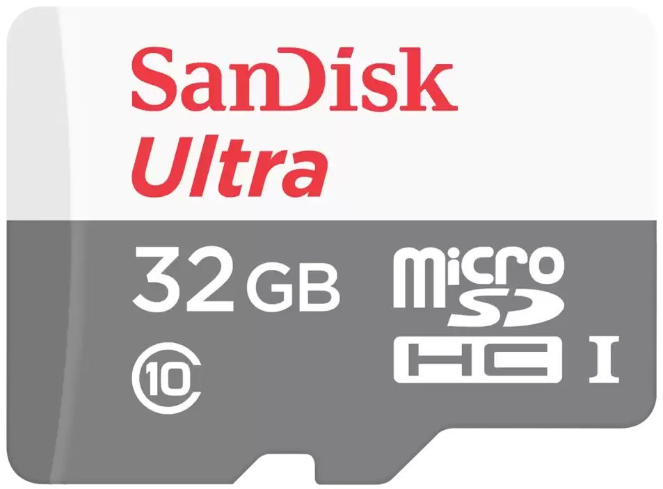 SanDisk Ultra 32GB microSDHC / CL10 UHS-I  / Rychlost až 100MB/s / vč. adaptéru