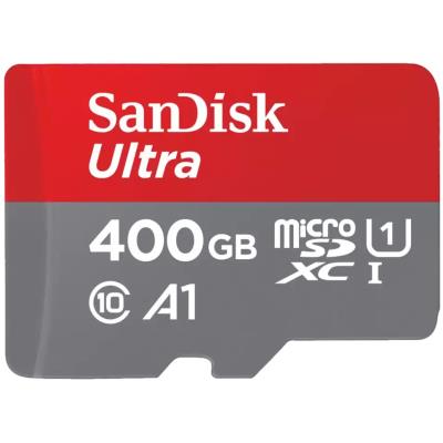 SanDisk Ultra 400GB microSDXC / CL10 Ultra A1 UHS-I U1 / Rychlost až 120MB/s / vč. adaptéru