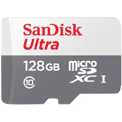 SanDisk Ultra 128GB microSDXC / CL10 UHS-I  / Rychlost až 100MB/s / vč. adaptéru