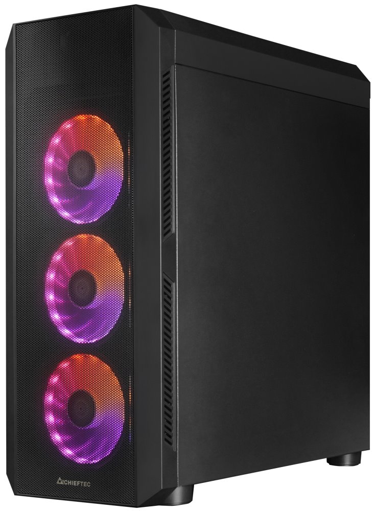CHIEFTEC MidT Scorpion 4 GL-04B-OP / ATX / 2x USB3.0 / 1x USB2.0 / 4x120mm fan / ARGB/ průhledná bočnice / černá
