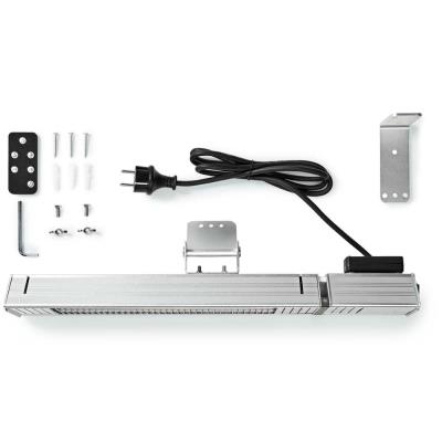 NEDIS ohřívač terasy/ spotřeba 2000 W/ 9 nastavení teploty/ IP65/ na zeď/ hliník