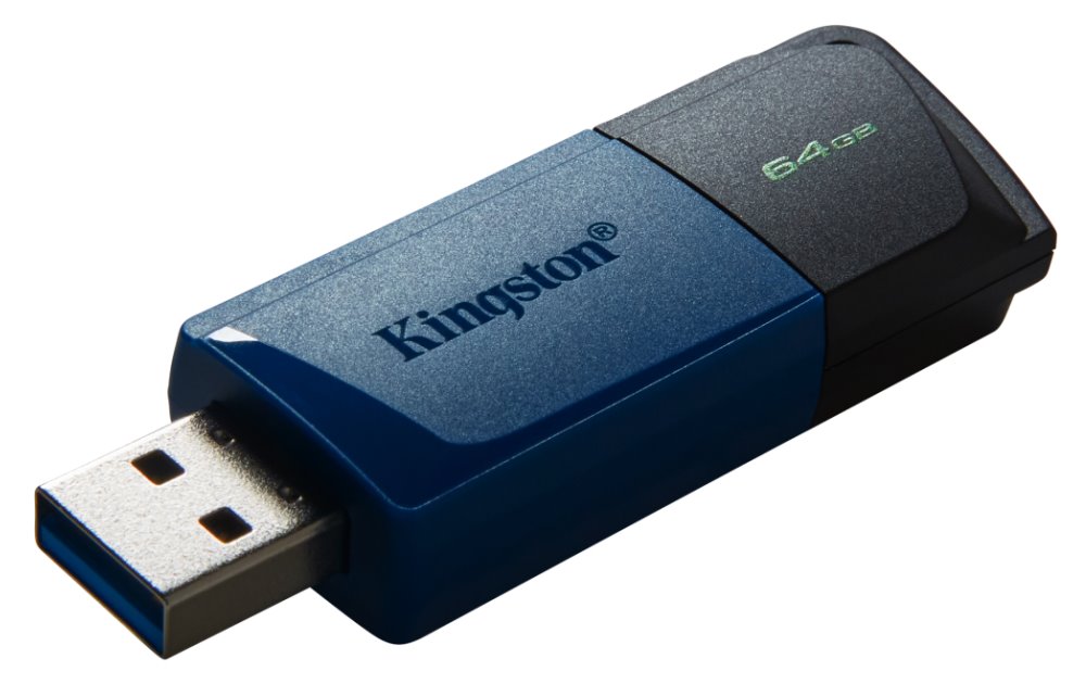 KINGSTON DataTraveler EXODIA M 64GB / USB 3.2 Gen1 / černá + modrá