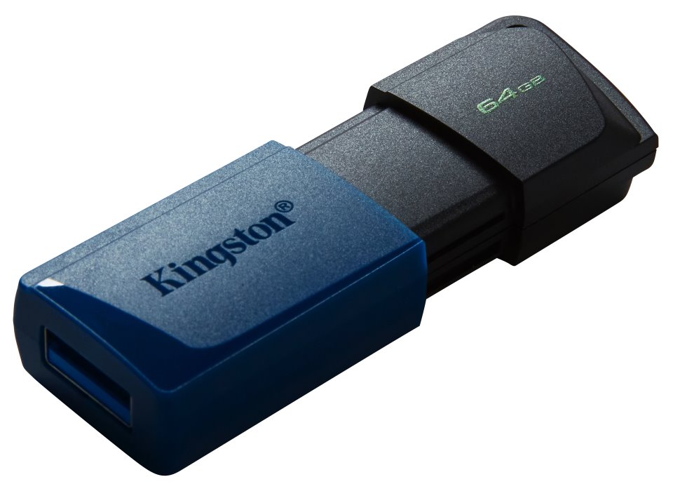 KINGSTON DataTraveler EXODIA M 64GB / USB 3.2 Gen1 / černá + modrá
