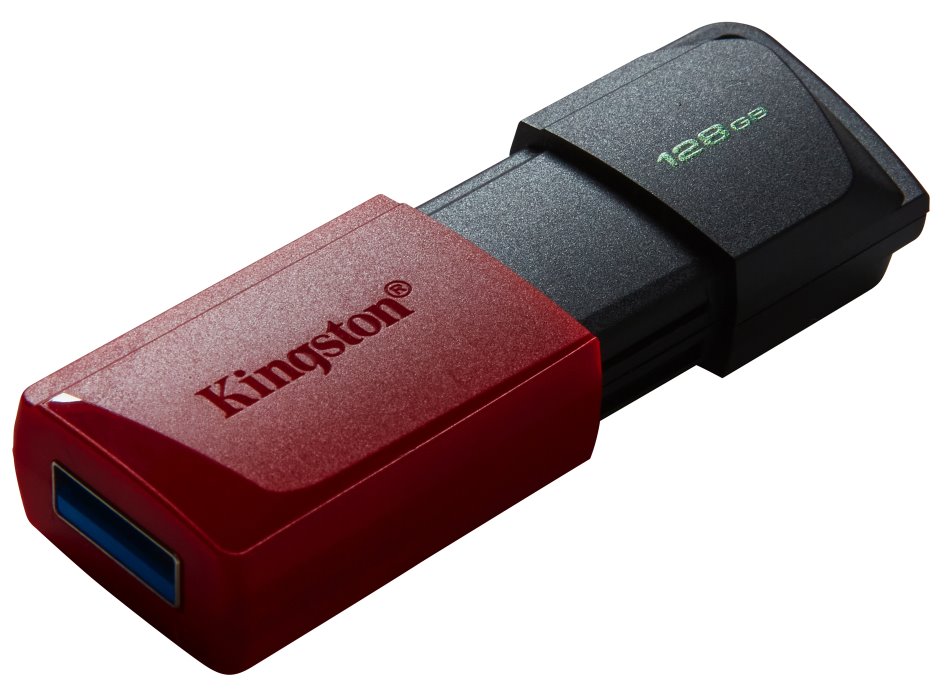KINGSTON DataTraveler EXODIA M 128GB / USB 3.2 Gen1 / černá + červená