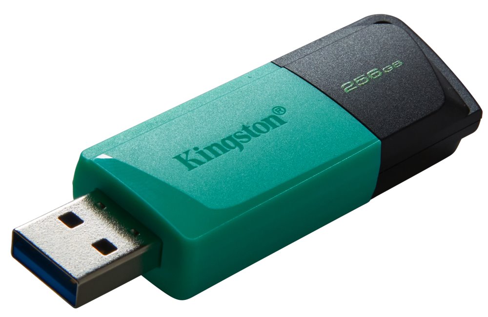 KINGSTON DataTraveler EXODIA M 256GB / USB 3.2 Gen1 / černá + tyrkysová