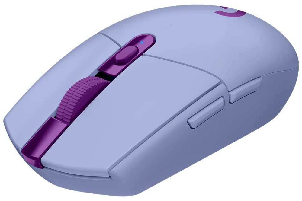 Logitech herní myš G305 LIGHTSPEED/ bezdrátová/ optická/ 6 tlačítek/ 12000dpi/ USB/ fialová