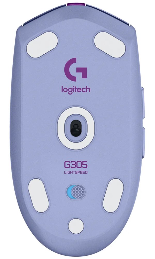 Logitech herní myš G305 LIGHTSPEED/ bezdrátová/ optická/ 6 tlačítek/ 12000dpi/ USB/ fialová