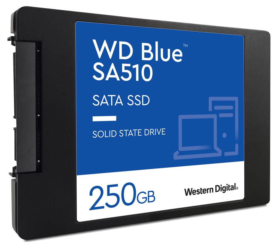 WD SSD BLUE SA510 250GB / WDS250G3B0A / SATA III / Interní 2,5" / 7mm