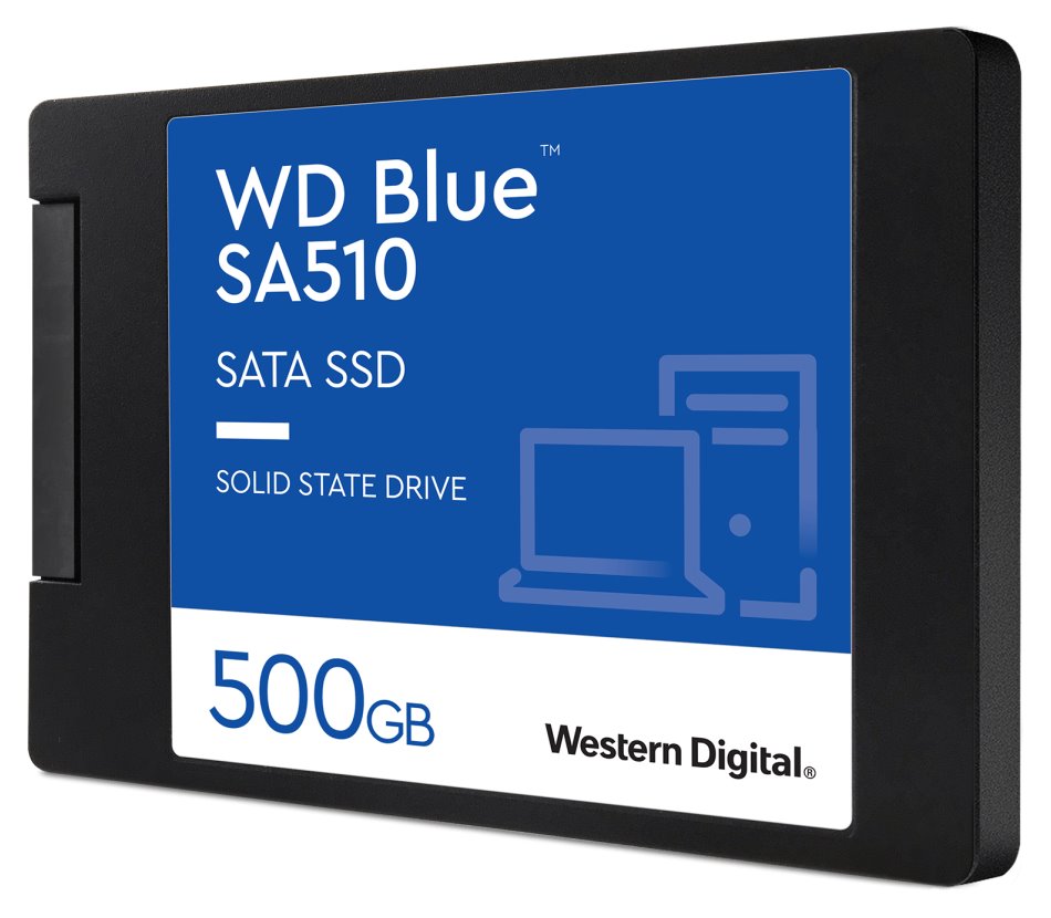 WD SSD BLUE SA510 500GB / WDS500G3B0A / SATA III / Interní 2,5" / 7mm