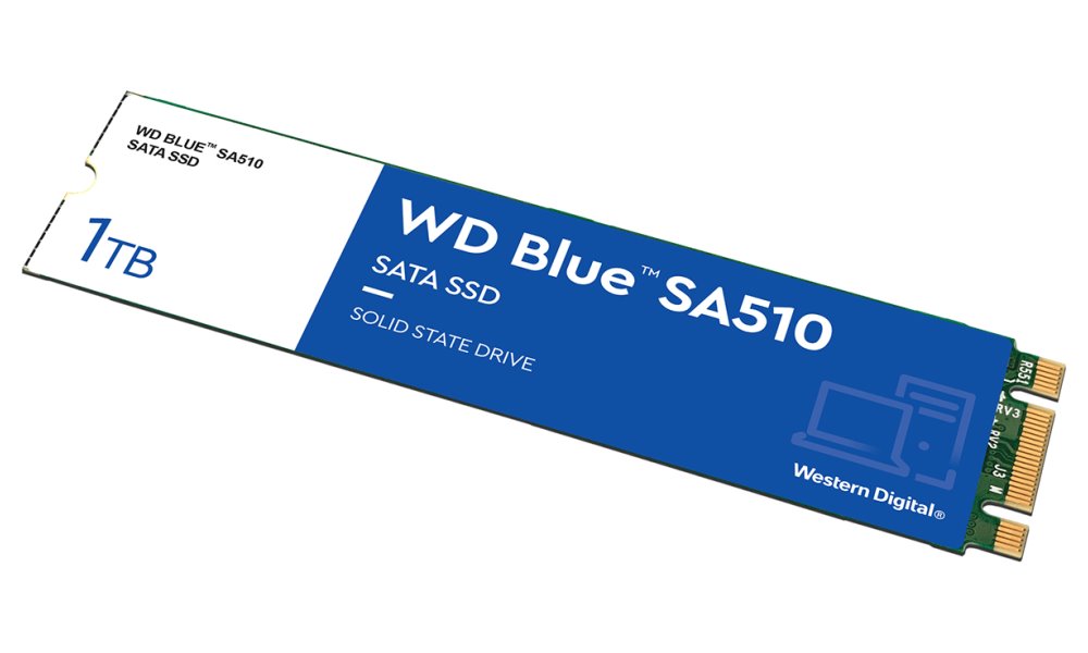 WD SSD BLUE SA510 1TB / WDS100T3B0B / M.2 SATA III / Interní / 2280
